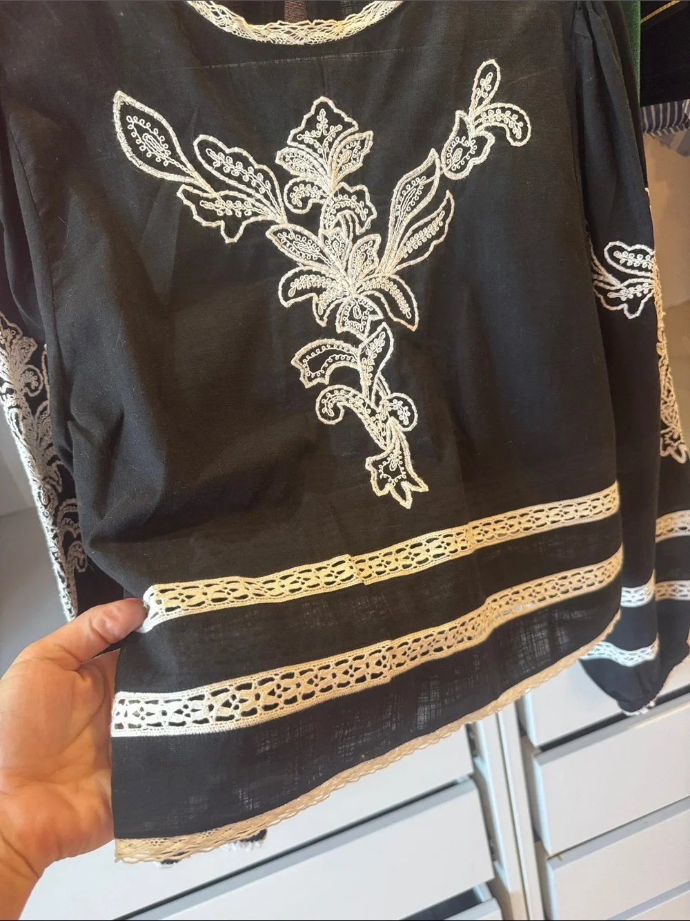 ZW Zara Collection Embroidered Blouse